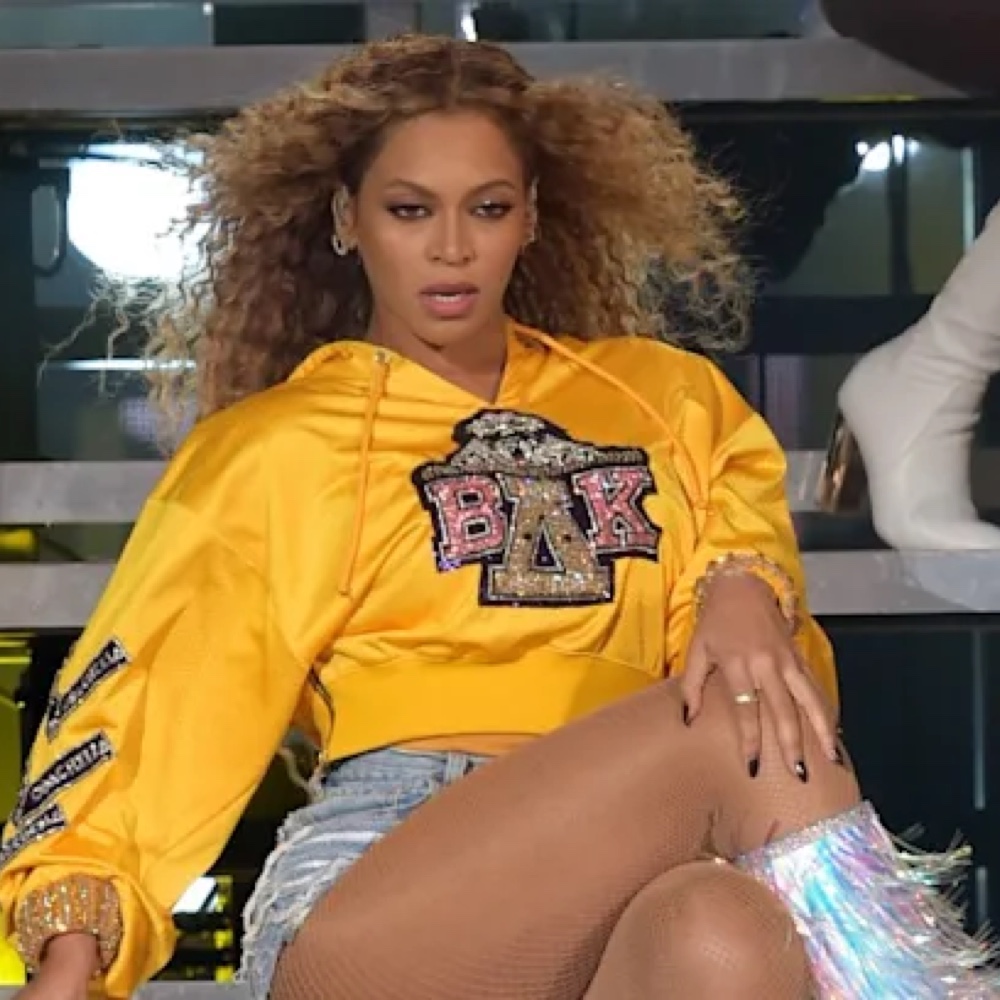 Beyonce Costume - Fancy Dress - Yellow Top - Cosplay - Fishnet Pantyhose
