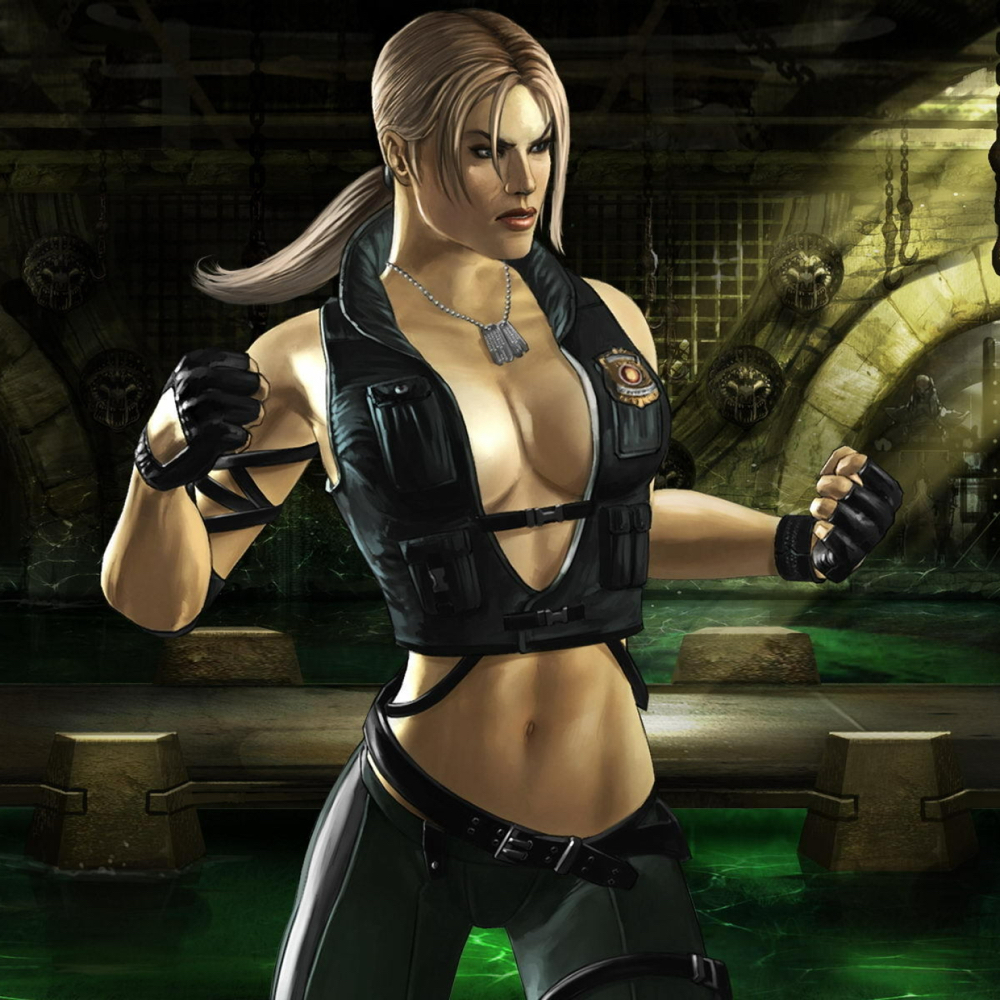 Sonya Blade Costume - Mortal Kombat Fancy Dress - Video Game Cosplay - Gloves