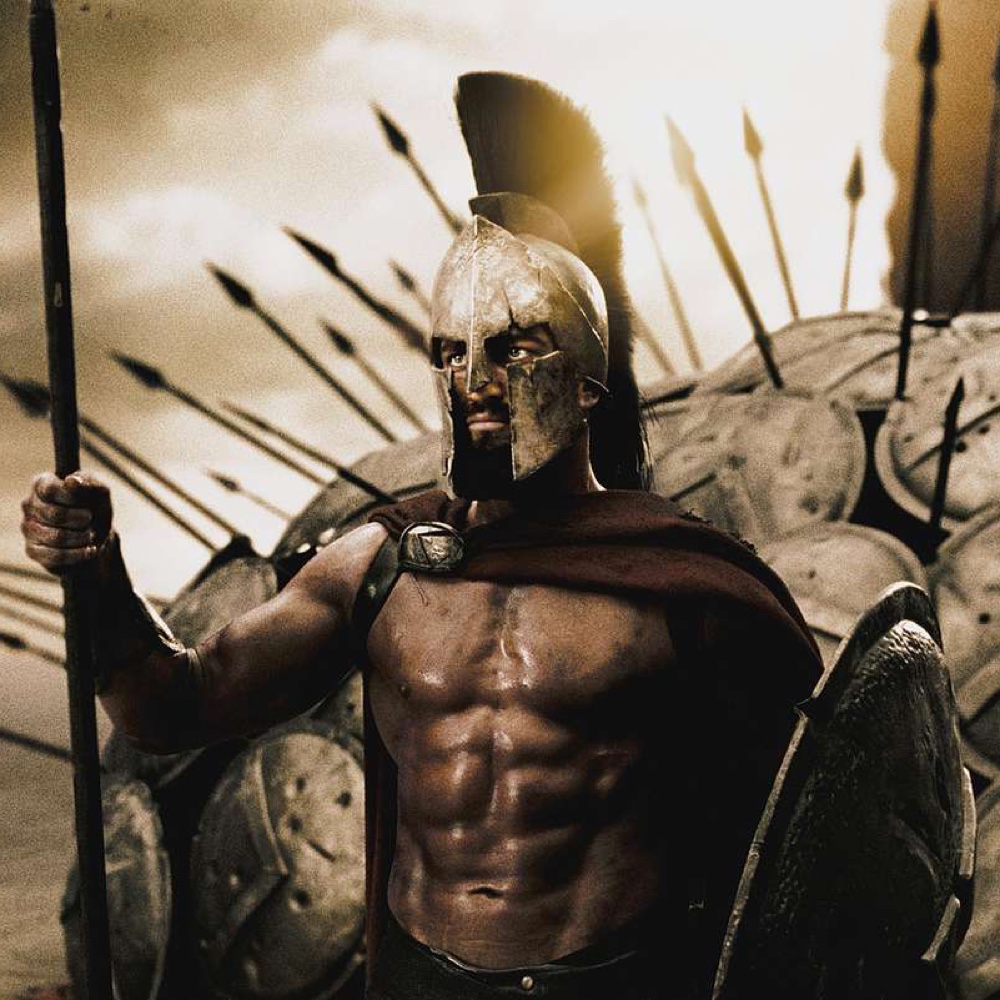 Spartan King Leonidas Costume - 300 Fancy Dress - Warrior Cosplay - Helmet