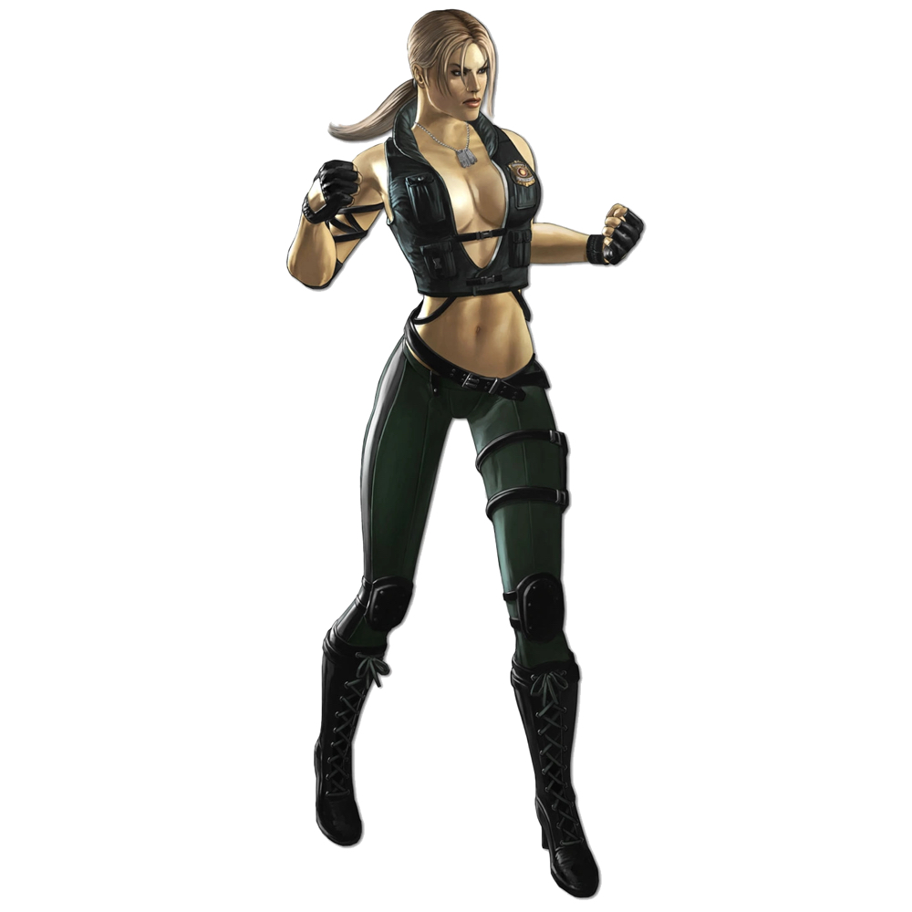 Sonya Blade Costume - Mortal Kombat Fancy Dress - Video Game Cosplay - Knee Pads