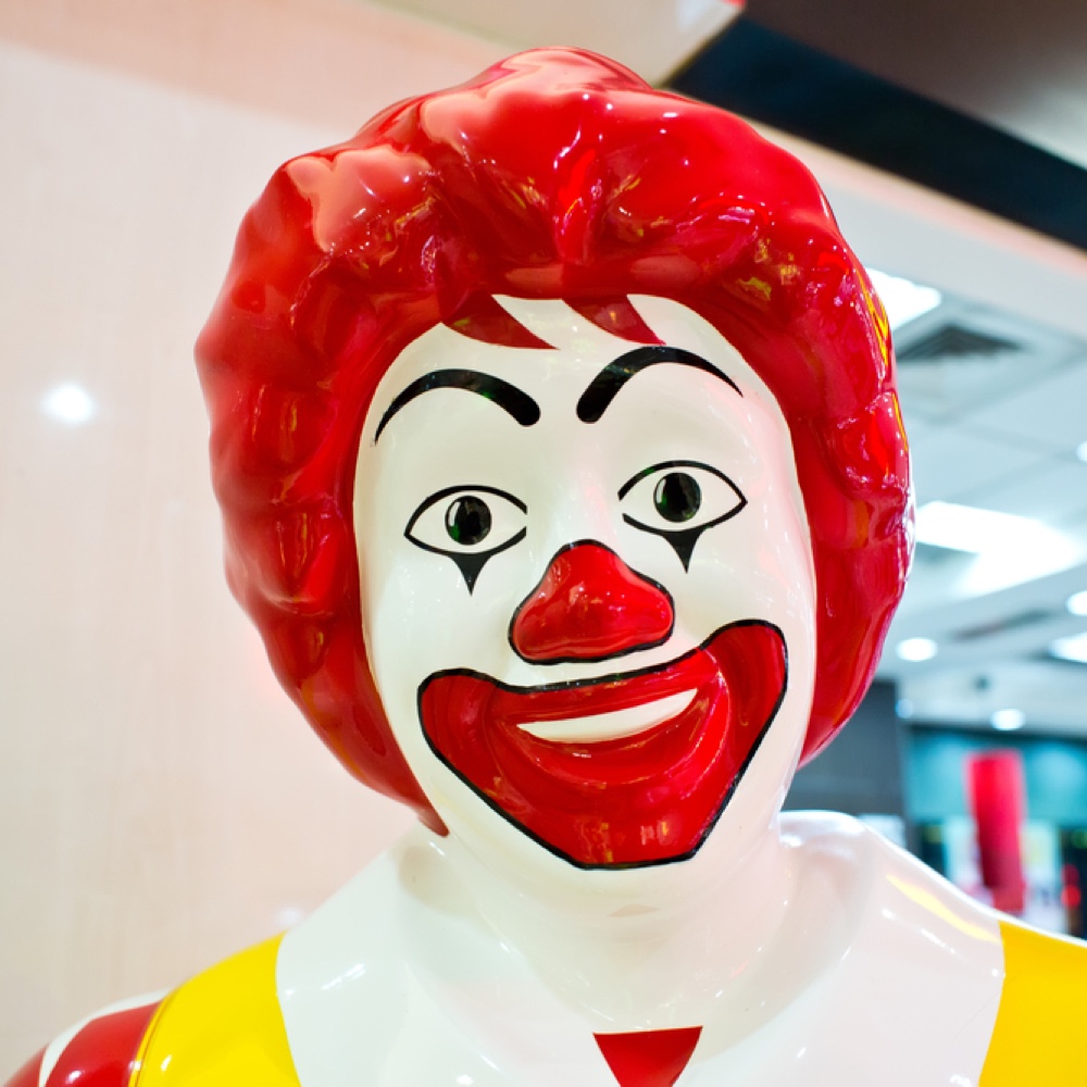 Ronald McDonald Costume - Fancy Dress - Cosplay - Wig