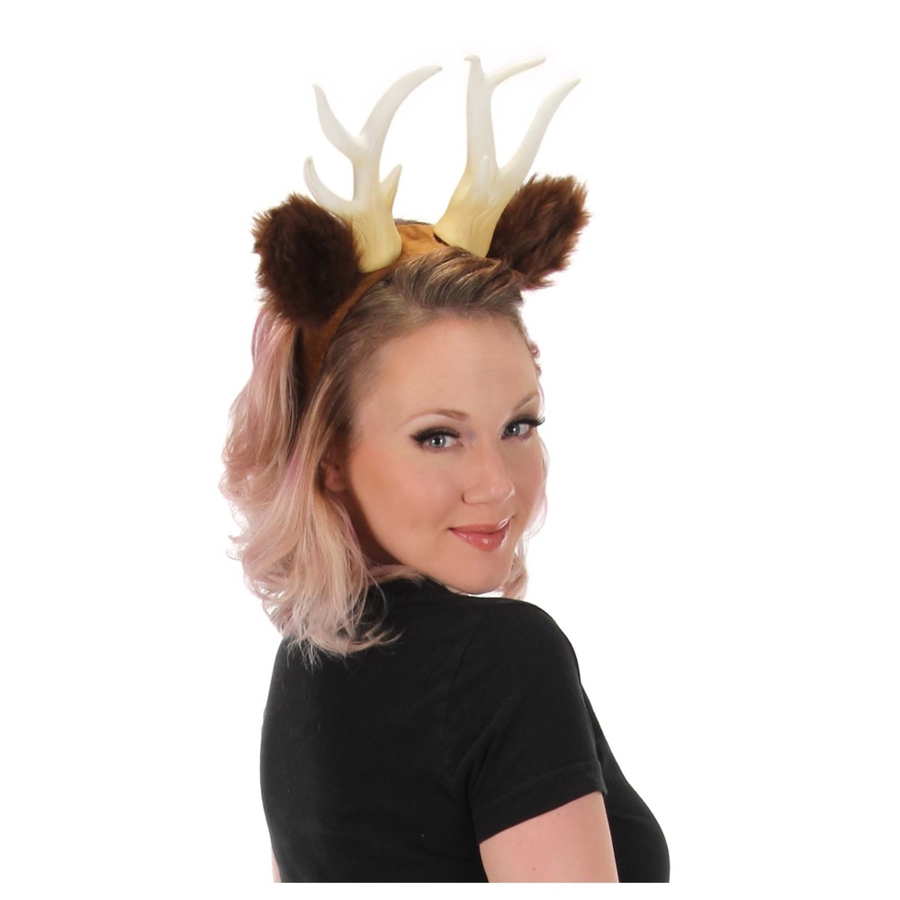 Deer and Hunter Costume - Couples Fancy Dres Ideas - Cosplay - Antlers Headband