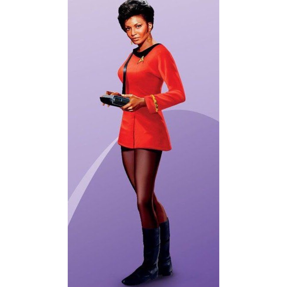 Nyota Uhura Costume - Star Trek Fancy Dress - Cosplay - Boots