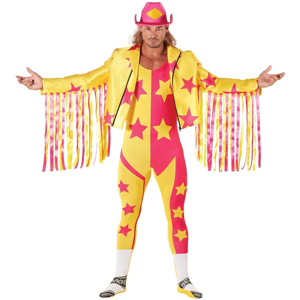 Macho Man Randy Savage Costume - Wrestler Fancy Dress Cosplay - Complete Costume