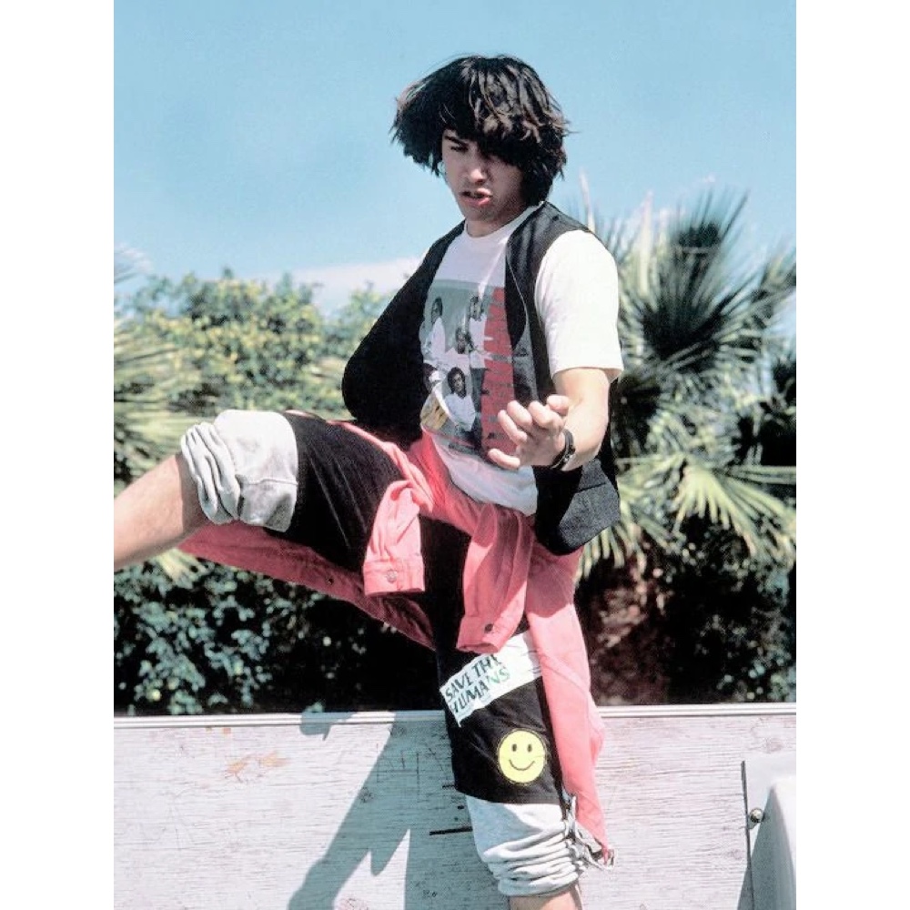 Ted 'Theodore' Logan Costume - Bill & Ted's Excellent Adventure Fancy Dress - Cosplay - Cropped Joggers