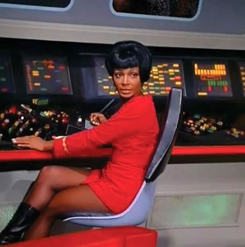Nyota Uhura Costume - Star Trek Fancy Dress - Cosplay - Stockings