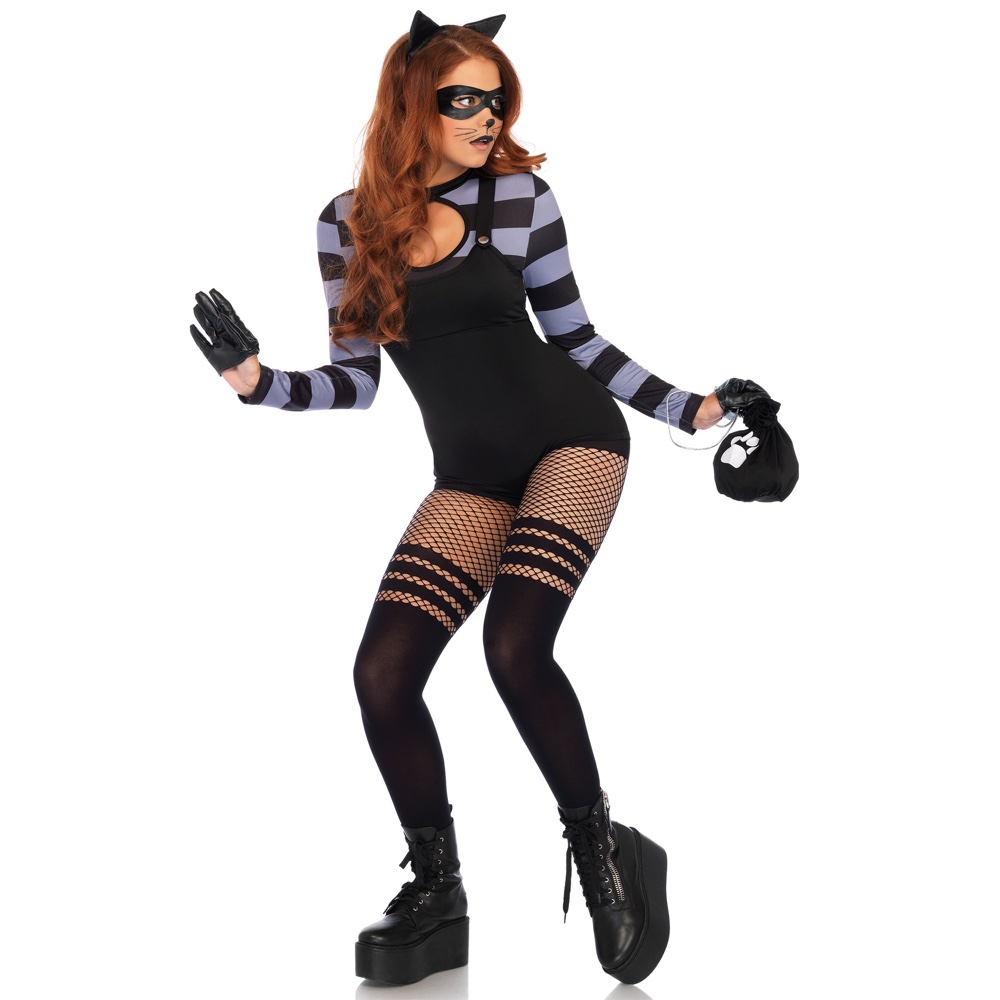 Cat Burglar Costume - Sexy Fancy Dress Ideas for a Party and Halloween - Cat Ears and Tail