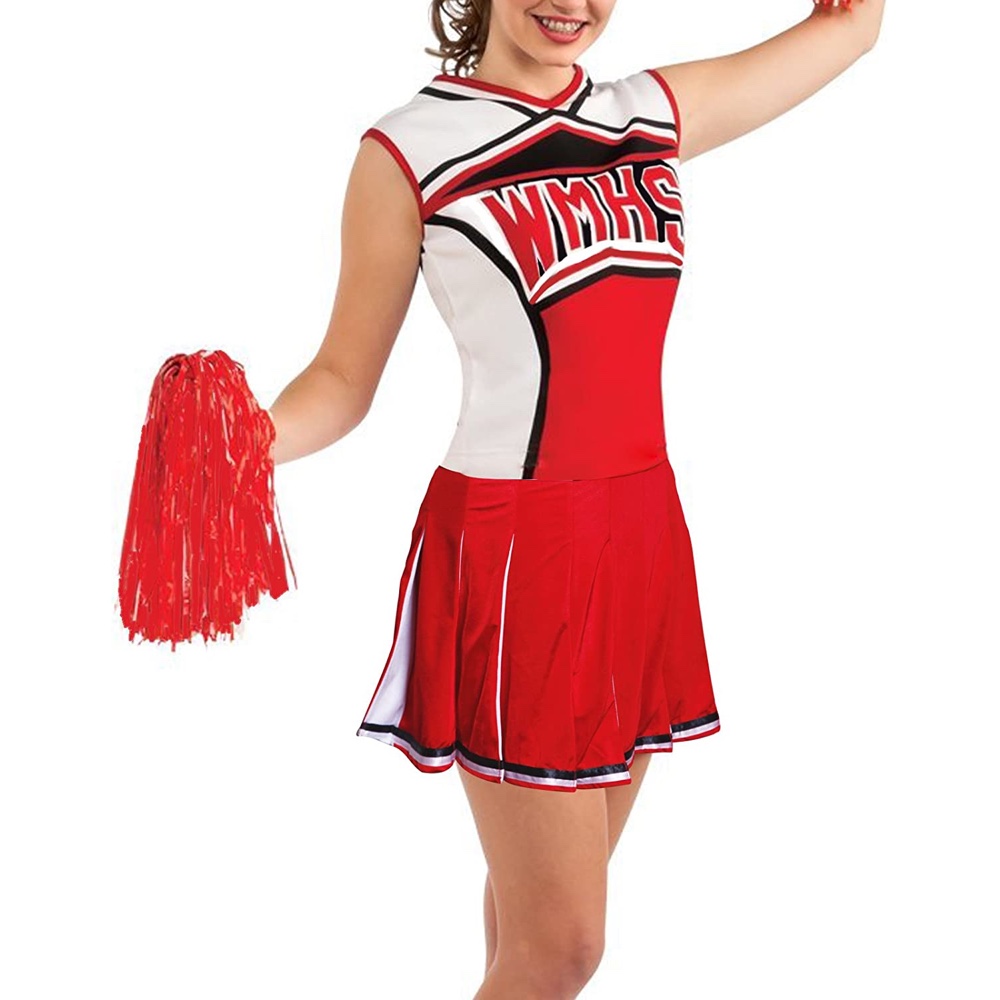 Cheerios Costume - Glee Fancy Dress - Sexy Cheerleader - Cheer Uniform