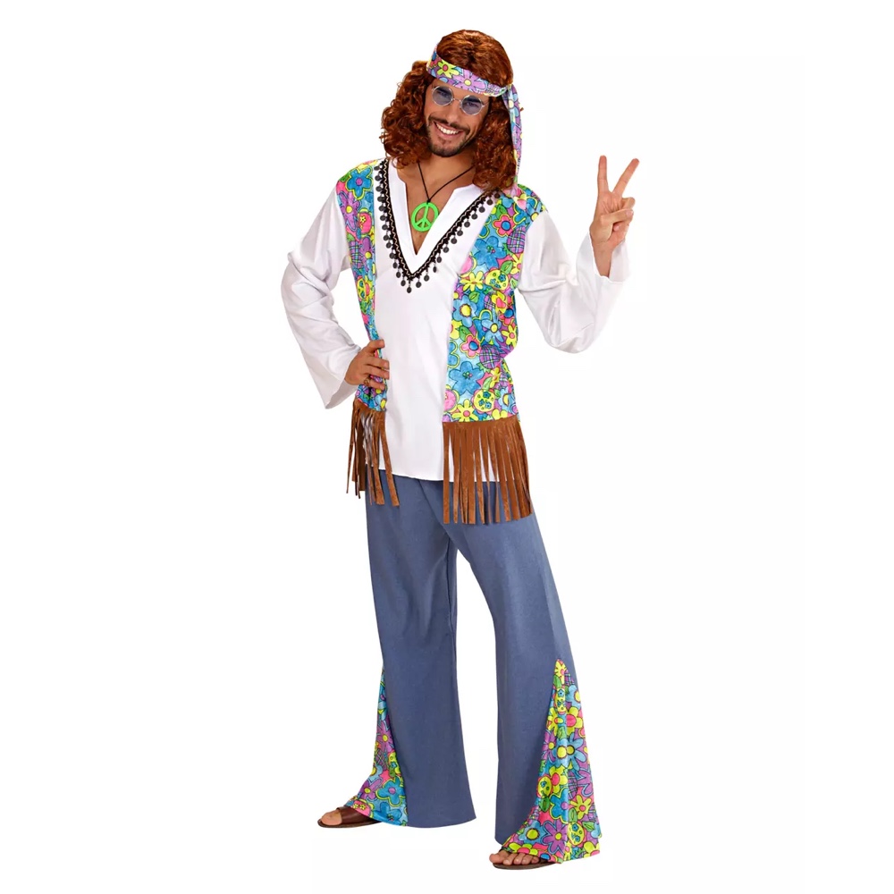Hippie Costume - Men - Women - Man - Fancy Dress Ideas - Jeans Shirt Men