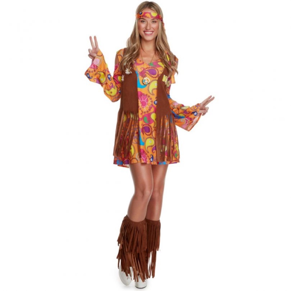 Hippie Costume - Men - Women - Man - Fancy Dress Ideas - Long Tie Dye Shirt