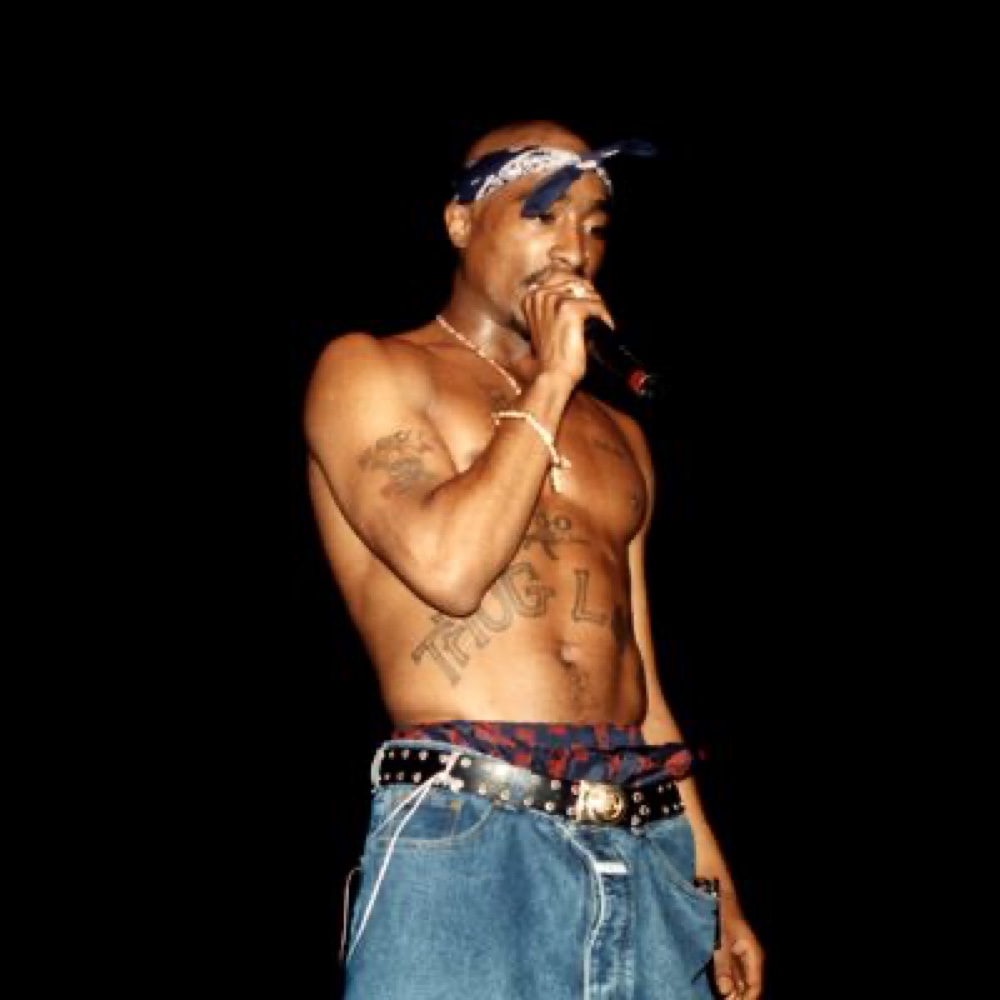 Tupac Shakur Costume - 2 Pac Fancy Dress - Gangster Rapper Style - Tattoos