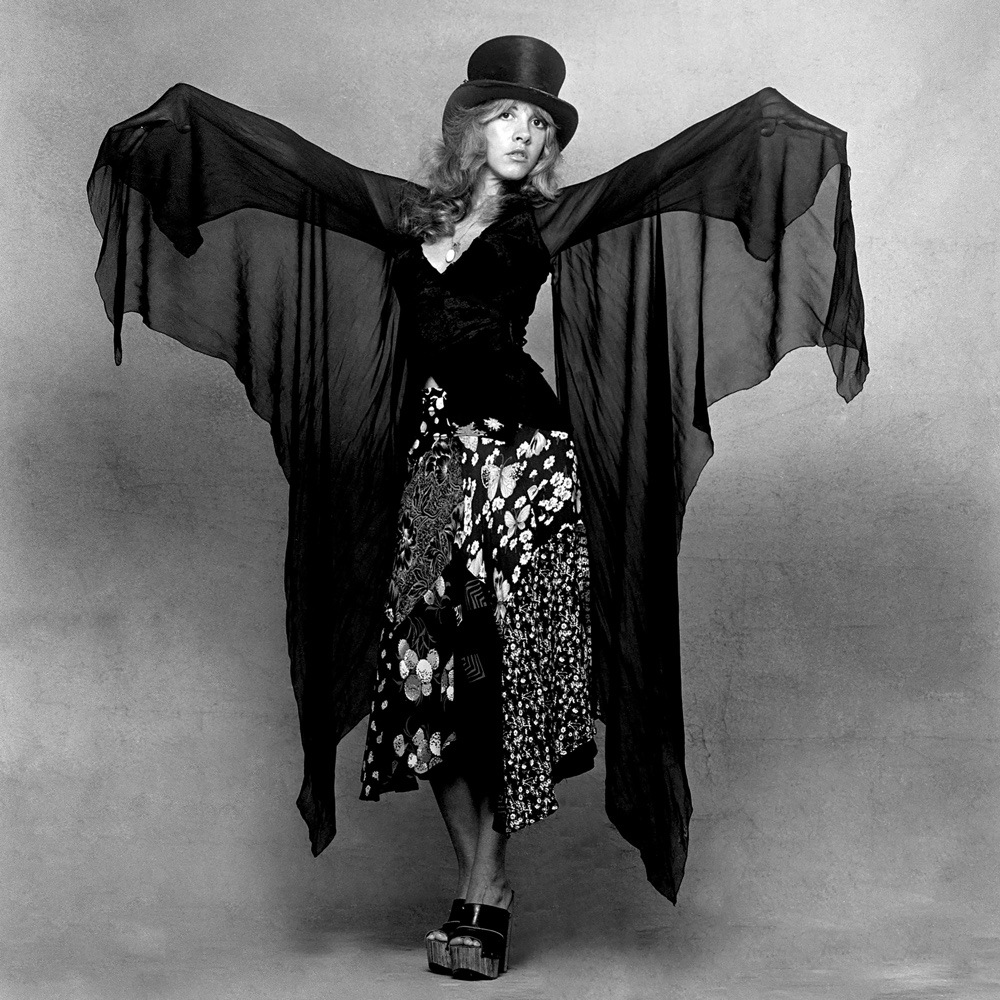 Stevie Nick Costume - Celebrity Fancy Dress Ideas - Sexy - Fleetwood Mac - Black Cloth Cloak