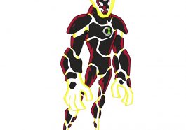 Heatblast Costume - Ben 10 Fancy Dress