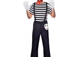 Mime Artist Costume Fancy Dress