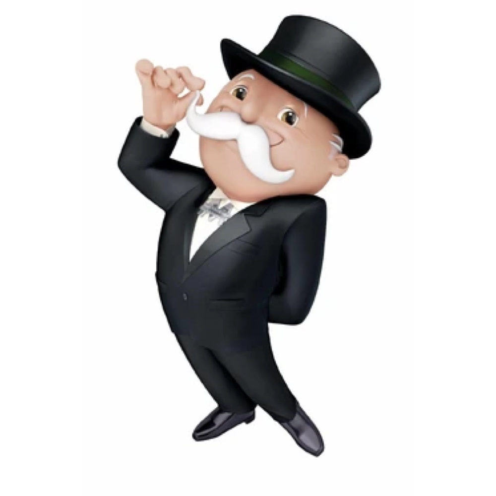 Mr Monopoly Man Costume - Fancy Dress - Top Hat