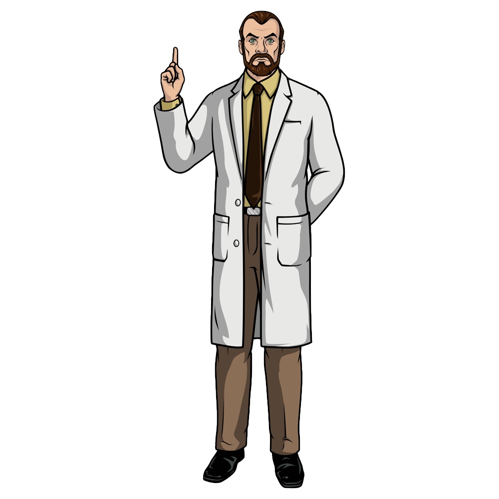 Dr. Krieger Costume - Archer Fancy Dress Cosplay