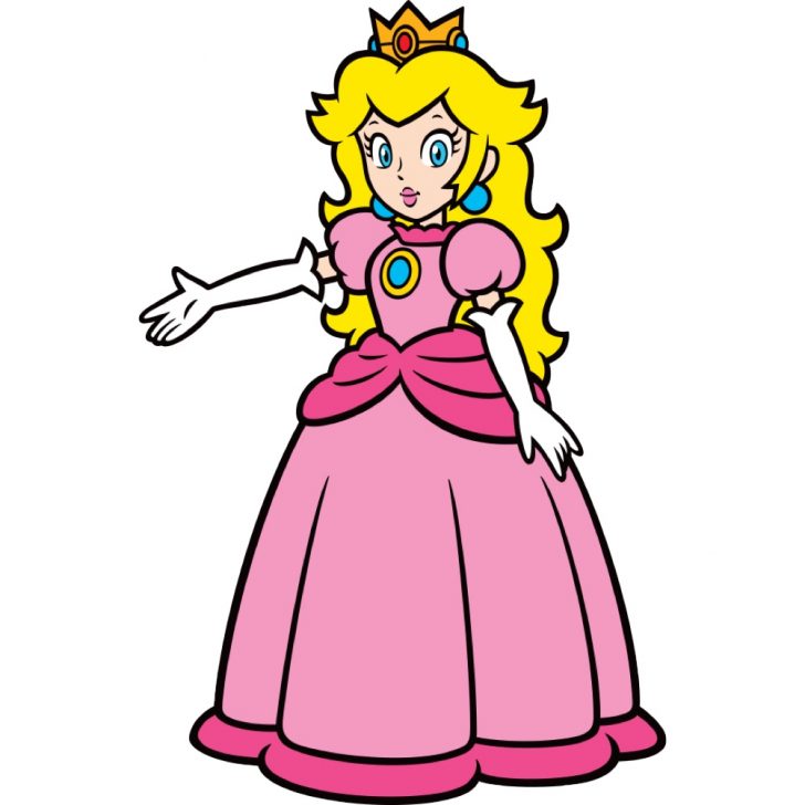 Princess Peach Costume Super Mario Fancy Dress 0281