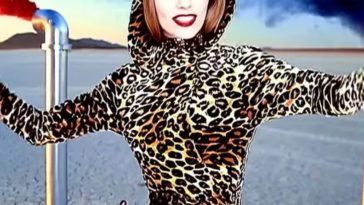 Shania Twain Costume - Leopard Print Fancy Dress Cosplay