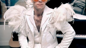 Elton John Costume - Rocket Man White Suit Fancy Dress