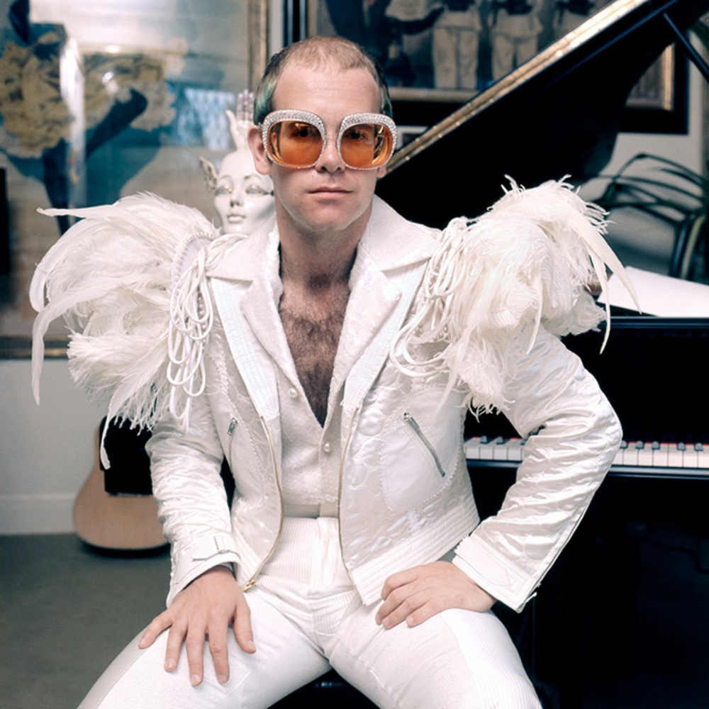 Rocketman Cosplay Elton John Costume Halloween Bib Pants Full Set