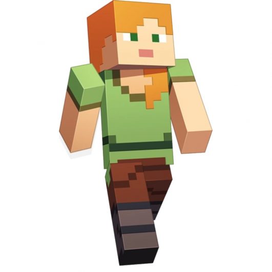 Minecraft Disorted Alex Minecraft Alex Costume - Minecraft Fancy Dress
