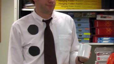 Three Hole Punch Jim Halpert Costume - The Office Fancy Dress Ideas