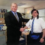 Young Michael Scott Shaking Hands Costume - The Office Fancy Dress Ideas