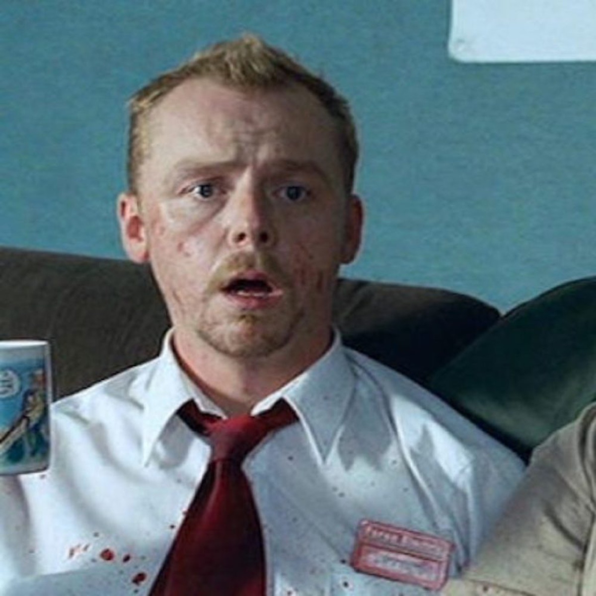 Shaun of the Dead Costume - Shaun of the Dead Fancy Dress - Shaun and Ed Cosplay - Shaun Red Necktie