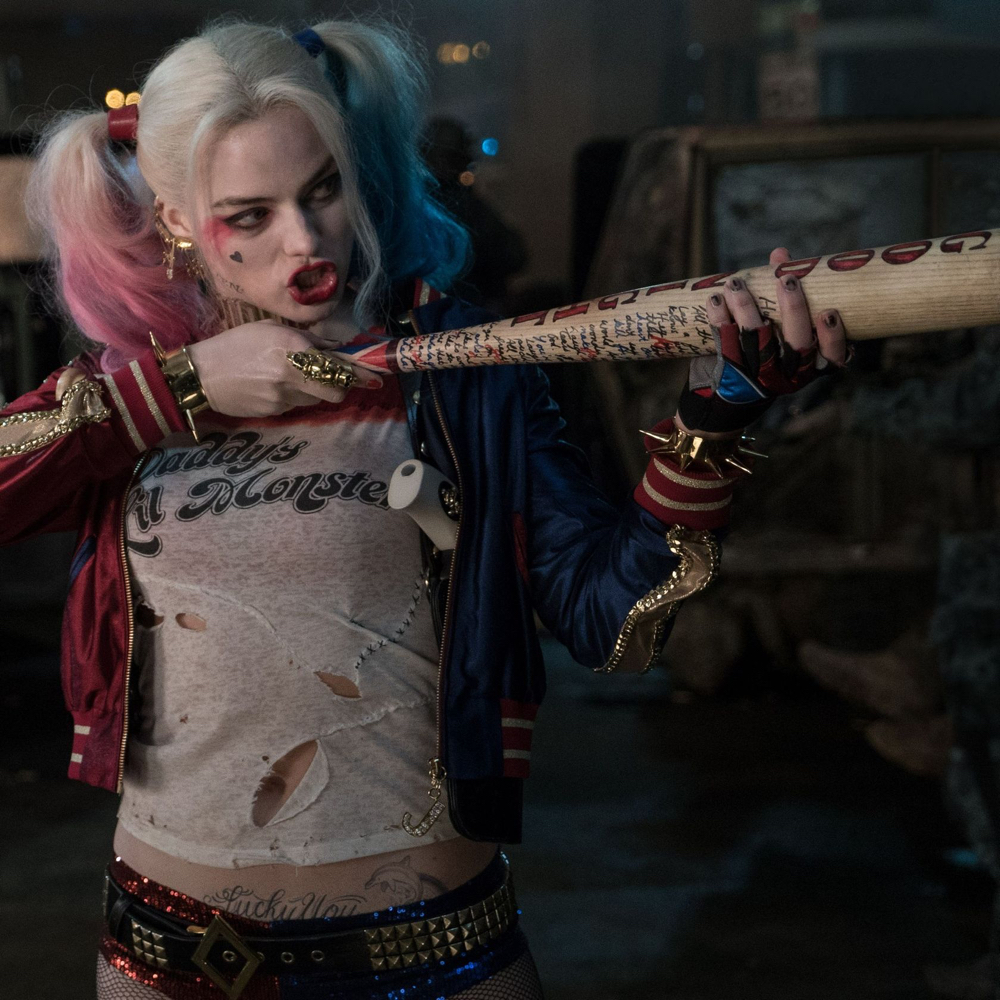Margot Robbie Harley Quinn Costume - Harley Quinn Bat - Suicide Squad Costume