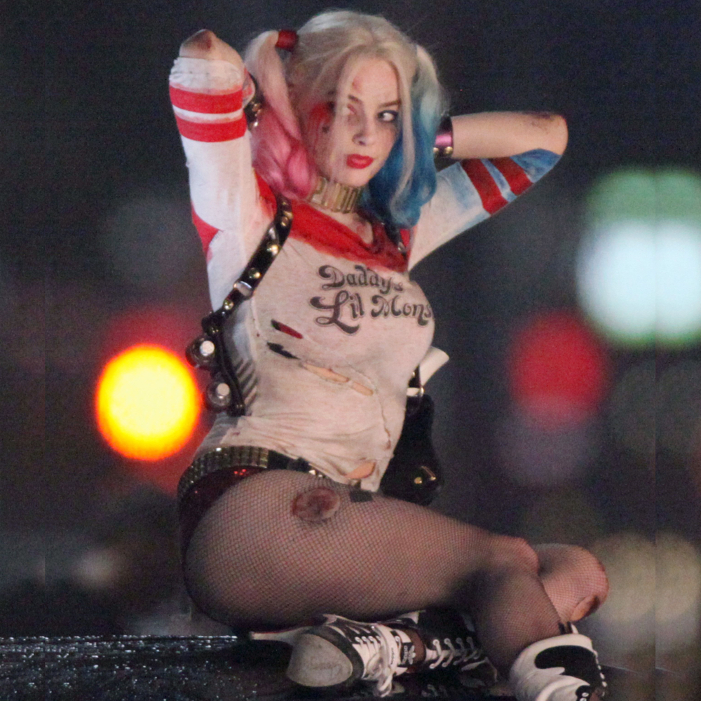 Margot Robbie Harley Quinn Costume - Harley Quinn pantyhose - Suicide Squad Costume