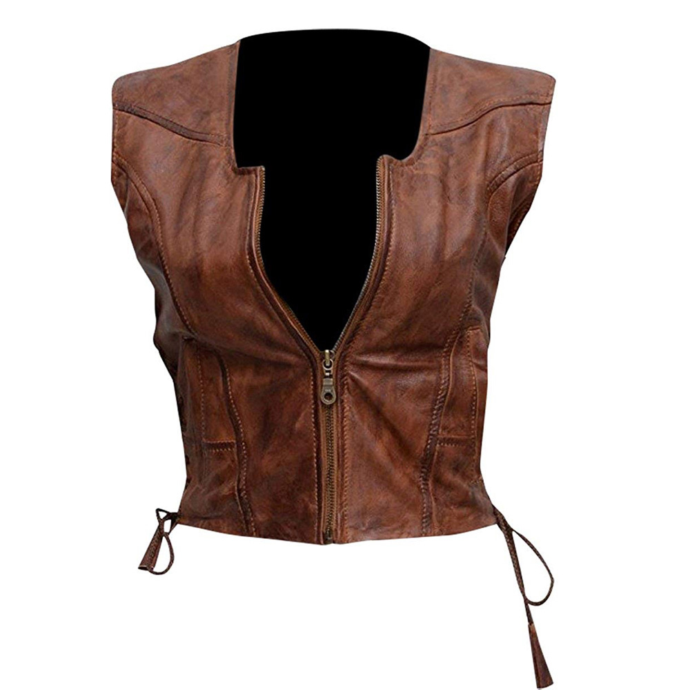 Michonne Costume - Michonne Leather Vest - The Walking Dead